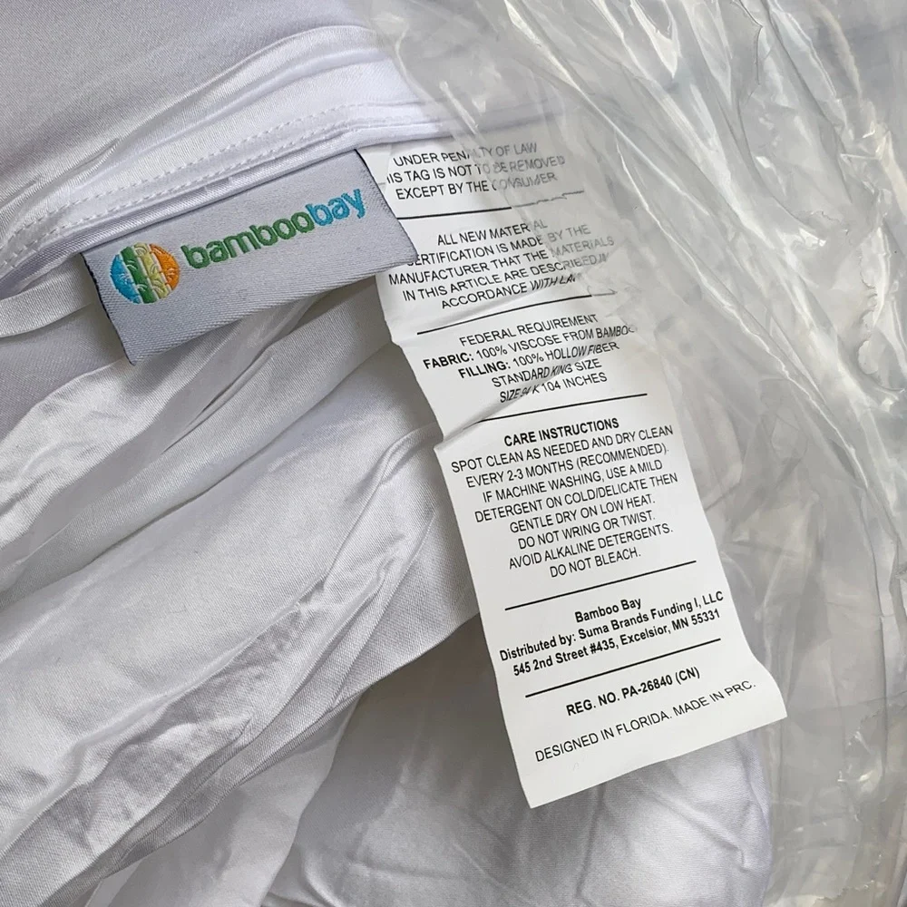 Bamboobay Bamboo comforter - KING - Luxurious White Comforter